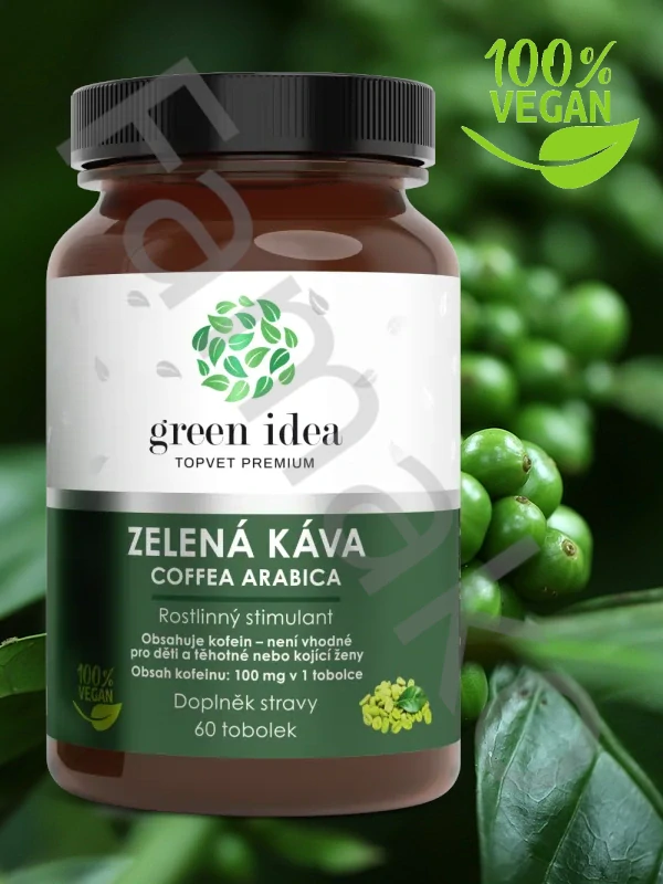 Zelená káva bylinný extrakt - tobolky