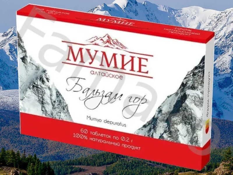 Altai Shilajit mumio 200 mg, 60 tablet