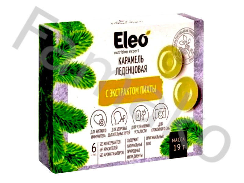 Eleo Karamelové bonbóny Eleo s extraktem z jedle 19 g