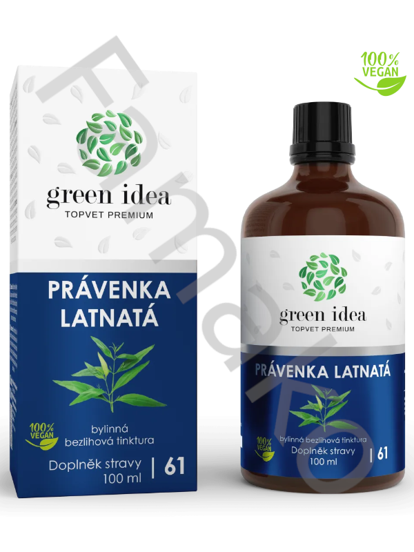 Právenka latnatá - bezlihová tinktura 100 ml
