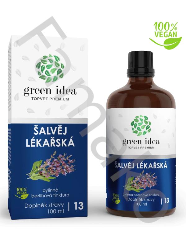 Šalvěj lékařská - bezlihová tinktura 100 ml