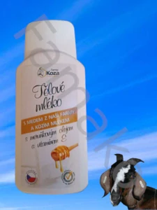 Tělové mléko s medem a kozím mlékem