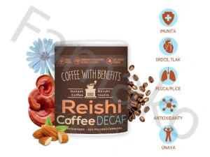 KÁVA - Reishi Coffee Decaf bez kofeinu 93g