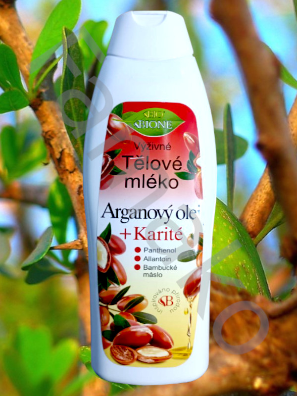 Tělové mléko ARGANOVÝ OLEJ + KARITÉ výživné 500 ml