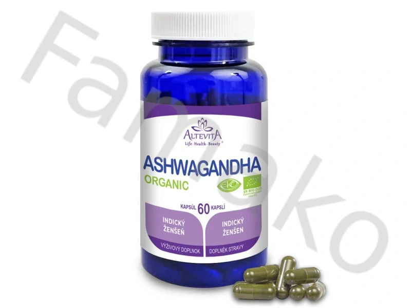 Ashwaganda BIO Organic - indický ženšen - 60 kapslí 