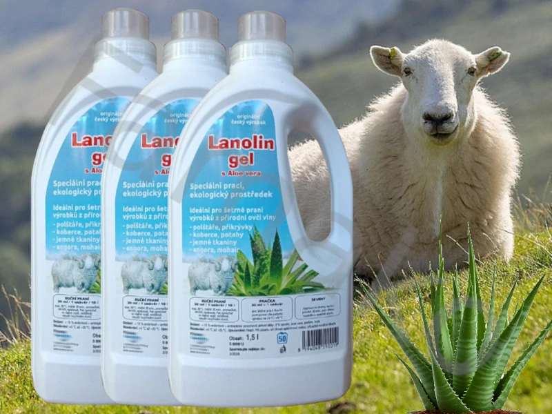 Lanolin gel s Aloe vera - 1,5 l 