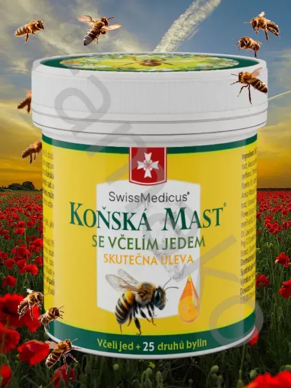Koňská mast se včelím jedem 150 ml
